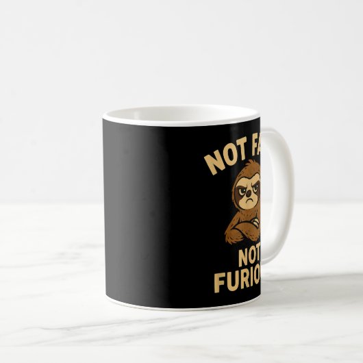 Mug Not Fast Not Furious, Funny Sltoh (Devant droit)