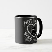 Mug Not In The Mood For Love Grumpy Cat Sarcastic (Devant droit)