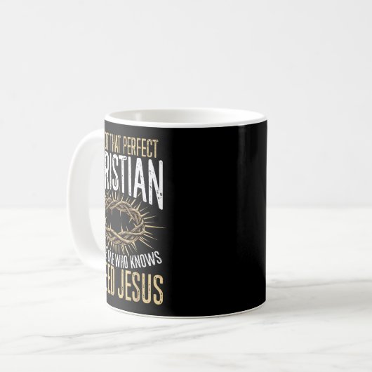 Mug Not That Perfect Christian I Need Jesus Graphic (Devant gauche)