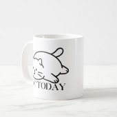 Mug Not Today Cute Lazy Cat Mood (Devant gauche)