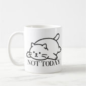 Mug Not Today Cute Lazy Cat Mood (Gauche)