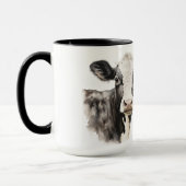 Mug Not today heifer black and white cow (Gauche)