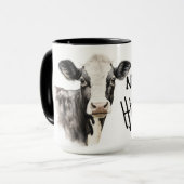 Mug Not today heifer black and white cow (Devant gauche)
