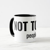 Mug NOT TODAY - People Funny Typography (Devant gauche)