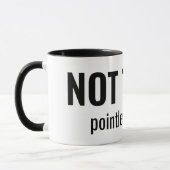 Mug NOT TODAY - Pointless Emails Funny Typography (Gauche)