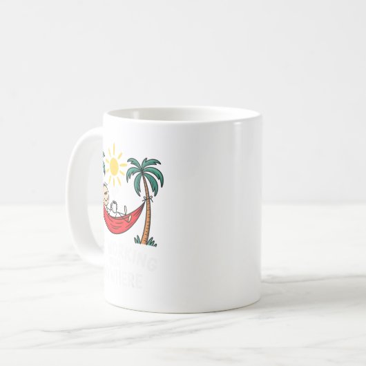 Mug Not Working From Anywhere Funny Hammock 2025 (Devant gauche)