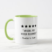 Mug Notation 5 étoiles Extraordinaire Pop recommandé T (Gauche)