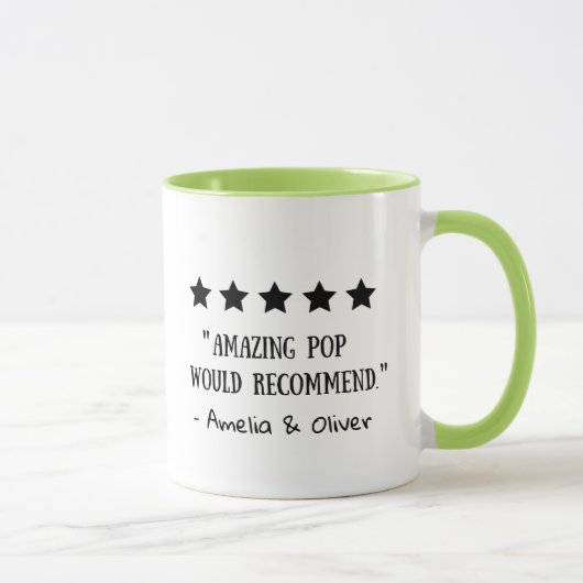 Mug Notation 5 étoiles Extraordinaire Pop recommandé T (Droite)