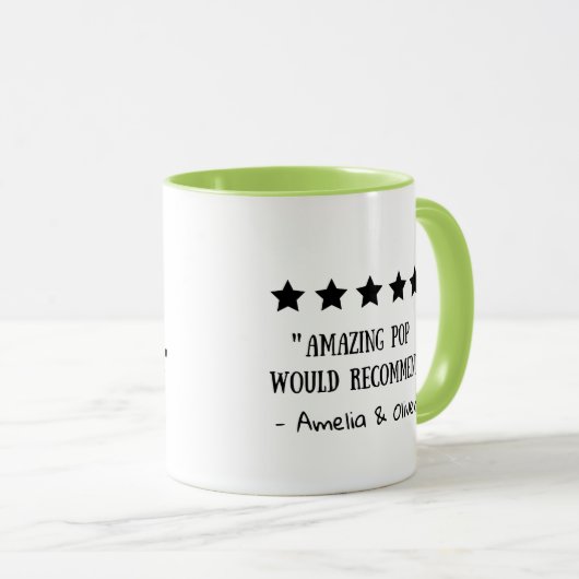 Mug Notation 5 étoiles Extraordinaire Pop recommandé T (Devant droit)