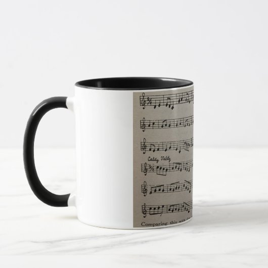 Mug Notation musicale notes de musique symphonique cla (Gauche)
