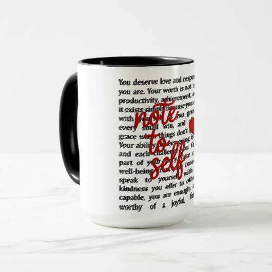 Mug Note à moi-même (Devant gauche)
