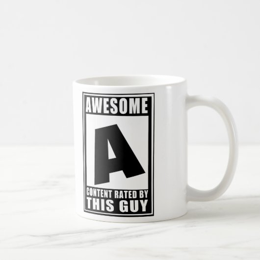 Mug Note A pour génial (Droite)