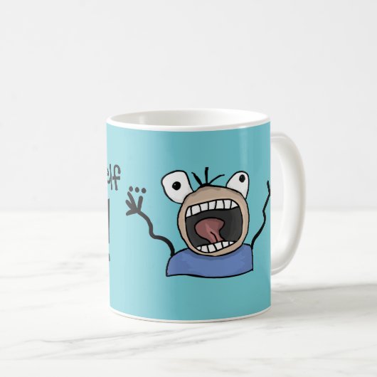 Mug Note à soi-même "AAARGH !" (Devant droit)