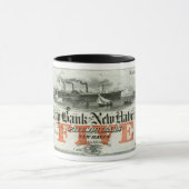 Mug Note de cinq dollars de New Haven 1855 (Centre)