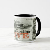 Mug Note de cinq dollars de New Haven 1855 (Devant droit)