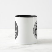 Mug note de clave de musique yin yang (Centre)