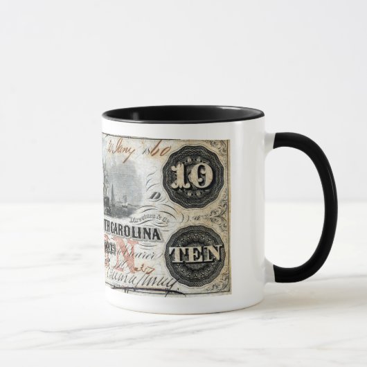 Mug Note de dix dollars de 1860 en Caroline du Sud (Droite)