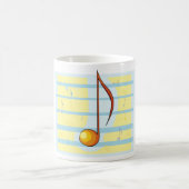 Mug Note de musique abstraite pastel partition (Centre)