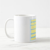 Mug Note de musique abstraite pastel partition (Gauche)