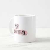 Mug Note de rançon du logo Supergirl (Devant gauche)