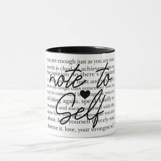 Mug Note Inspirante Pour Soi (Centre)