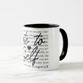 Mug Note Inspirante Pour Soi (Devant droit)
