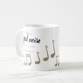 Mug Note musicale Chanteur musicien (Devant gauche)