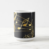 Mug Note musicale Design gris or de luxe (Centre)