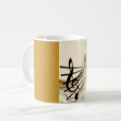 Mug Note musicale élégante (Devant gauche)