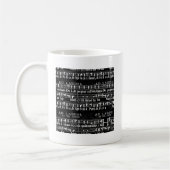 Mug note musicale grunge (Gauche)
