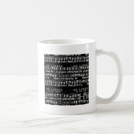 Mug note musicale grunge (Droite)