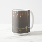 Mug Note musicale Luxe or mousseux confetti (Devant droit)