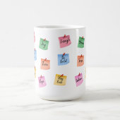Mug Notes adhésives inspirantes colorées (Centre)