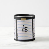 Mug Notes d'amour pour le bruit (Centre)