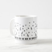 Mug Notes de musique (Devant gauche)