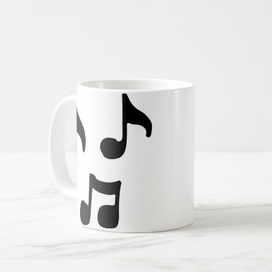 Mug Notes de musique (Devant gauche)