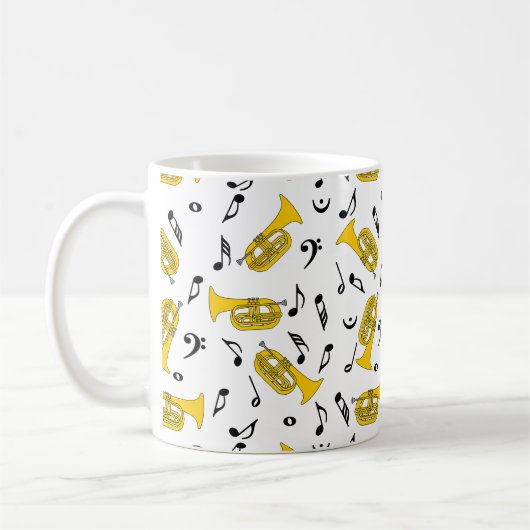 Mug Notes de musique Baritone (Gauche)
