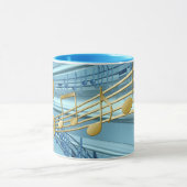 Mug Notes de musique bleu bébé (Centre)
