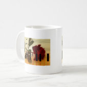 Mug Notes de musique Clavier Red Rose Blossom Destiny (Devant gauche)