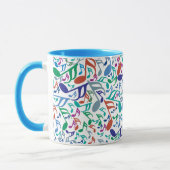 Mug Notes de musique colorée (Gauche)