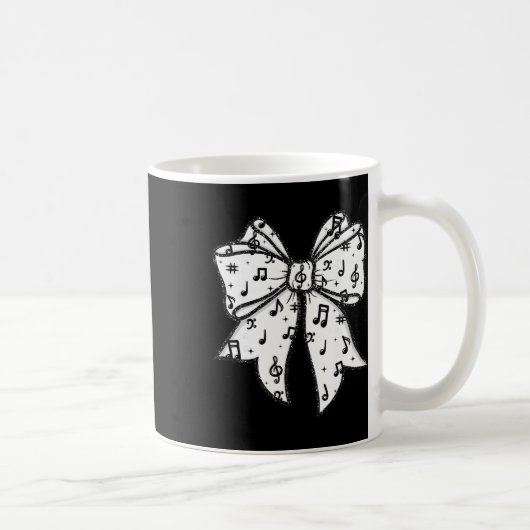 Mug Notes de musique Coquette Bow Professeur de musiqu (Droite)