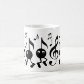 Mug Notes de musique de dessin (Centre)