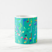 Mug Notes de musique imprimées - turquoise, multicolor (Centre)