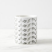 Mug Notes de musique noir et blanc (Centre)