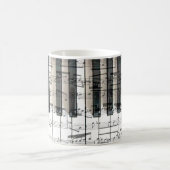 Mug notes de musique piano (Centre)