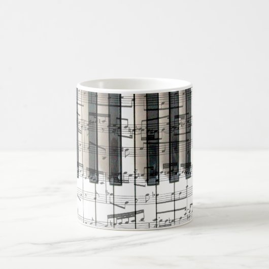 Mug notes de musique piano (Centre)