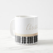 Mug notes de musique piano (Devant gauche)