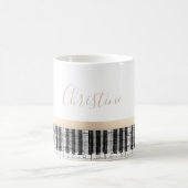 Mug notes de musique piano (Centre)