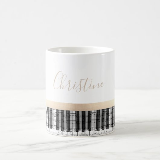 Mug notes de musique piano (Centre)