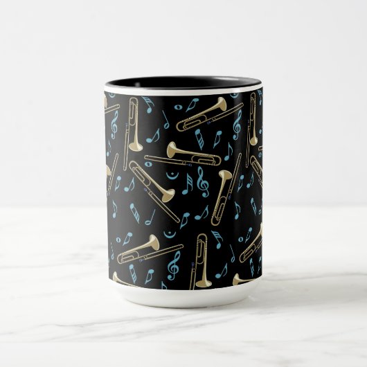 Mug Notes de musique Trombone (Centre)
